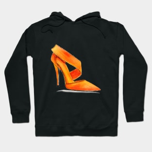 Orange High Heels Hoodie